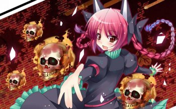 动漫《东方地灵殿》图片女生唯美红色头发