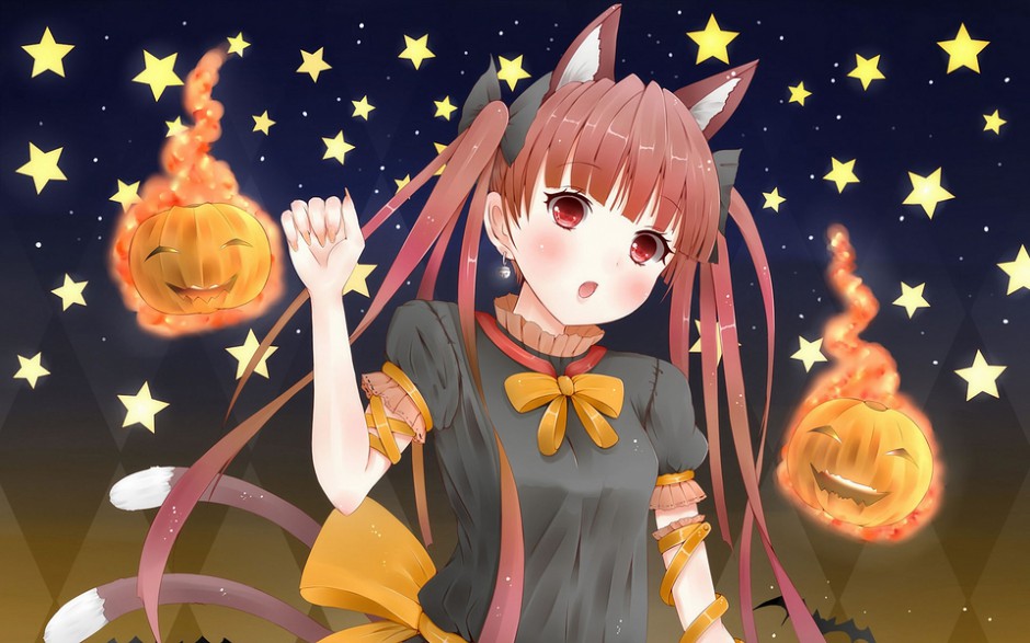 动漫《东方地灵殿》图片女生唯美红色头发