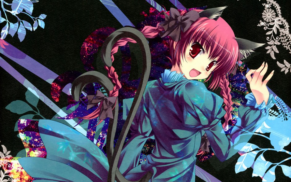 动漫《东方地灵殿》图片女生唯美红色头发