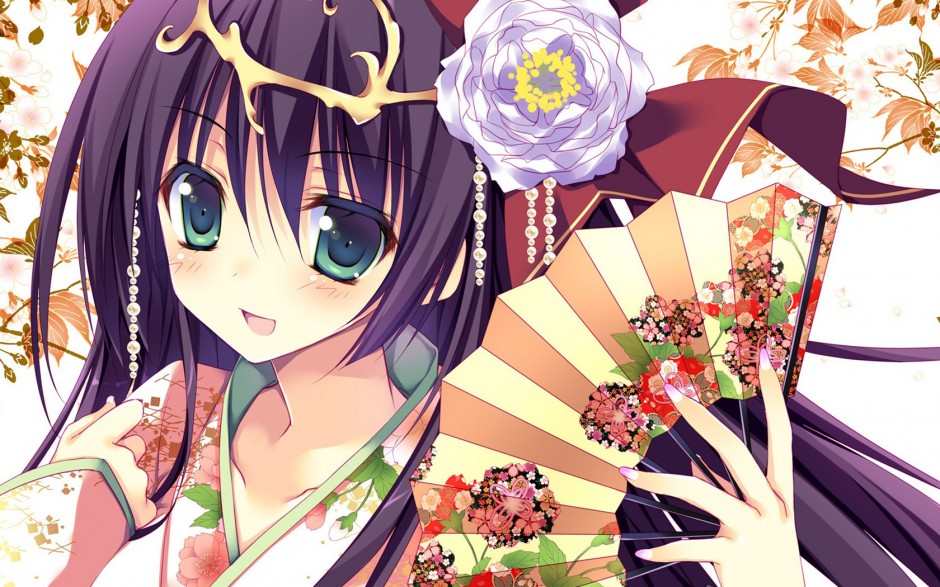 古代可爱性感和服动漫美女图片