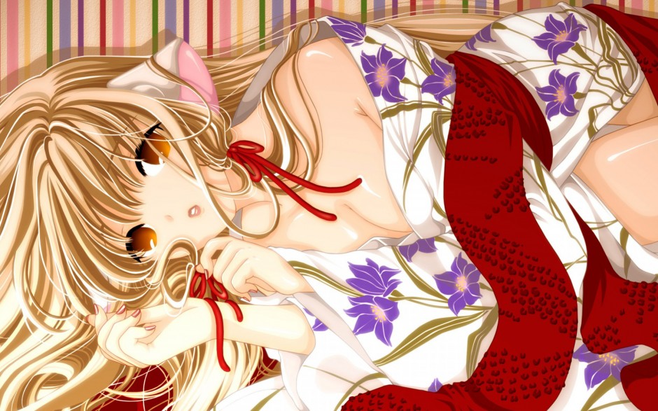 古代可爱性感和服动漫美女图片