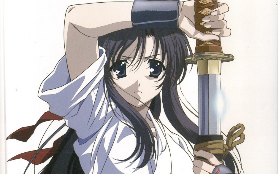 日本动漫黑长直美女桂言叶迷人图片