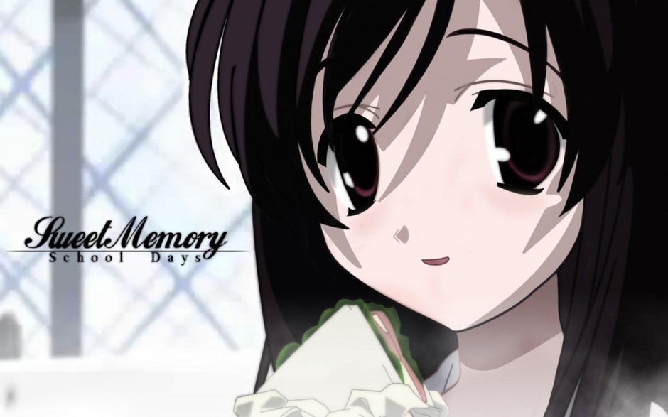 日本动漫黑长直美女桂言叶迷人图片