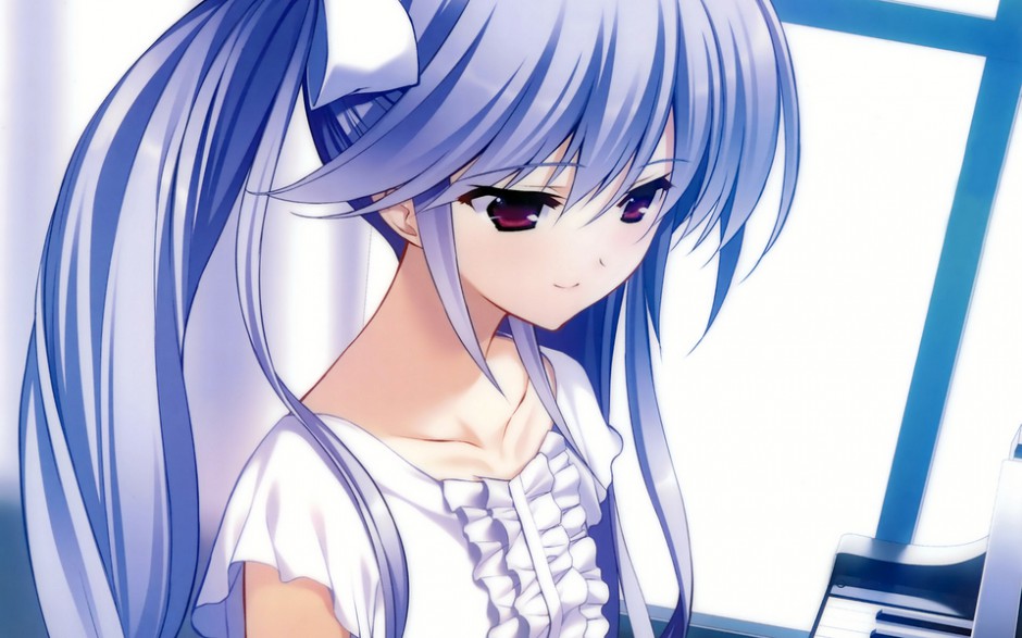 女生短发唯美灰色的果实动漫图片