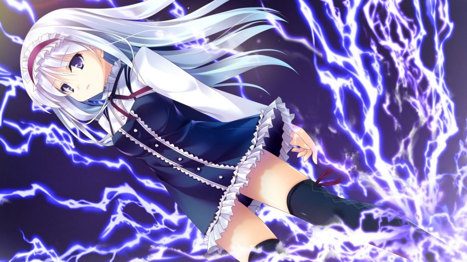 日本动漫银发美女萌萌哒图片