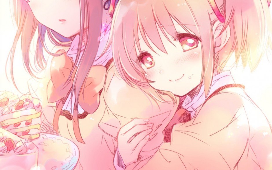 《魔法少女小圆》鹿目圆香粉色系动漫图片