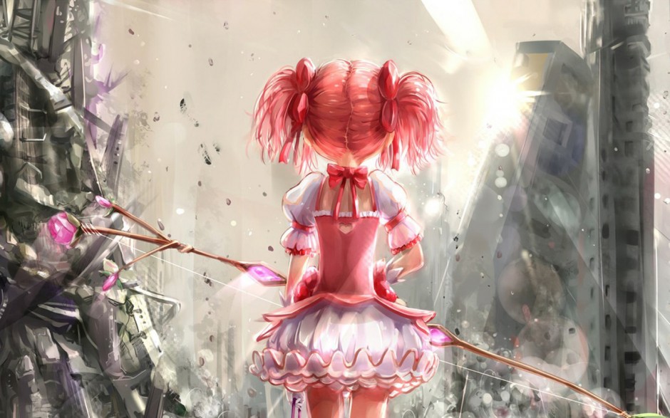 《魔法少女小圆》鹿目圆香粉色系动漫图片