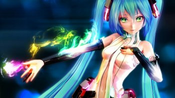 人首蛇身的动漫美女初音未来图片