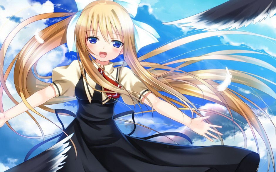 《AIR》金发动漫美女神尾观铃高清图片