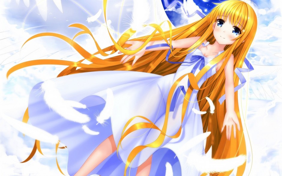 《AIR》金发动漫美女神尾观铃高清图片