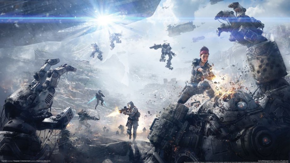 科幻题材游戏泰坦陨落壁纸