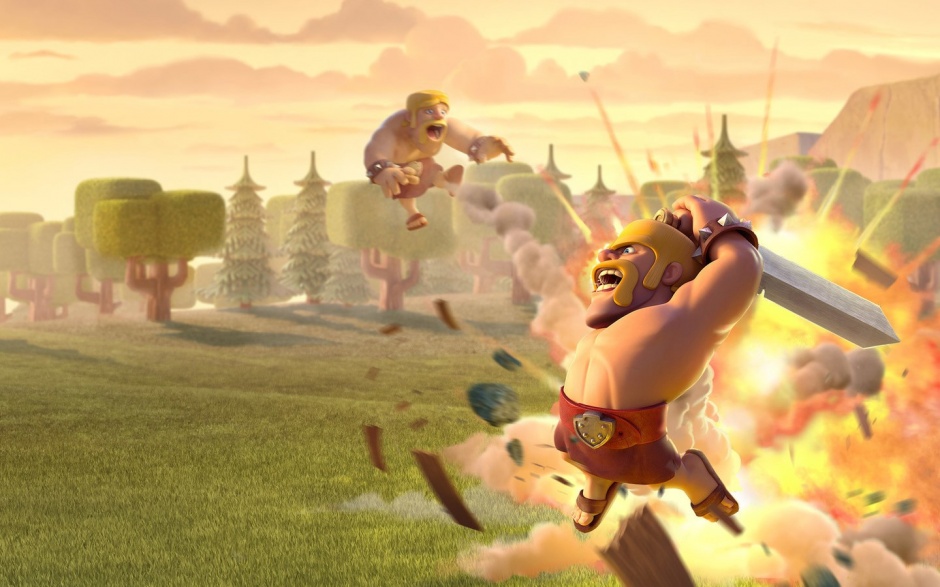 热门手机游戏部落冲突高清壁纸