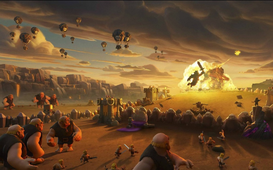 热门手机游戏部落冲突高清壁纸