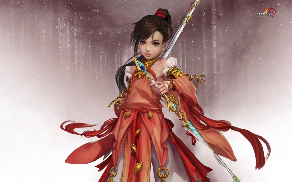 网络游戏剑侠情缘美女原画欣赏