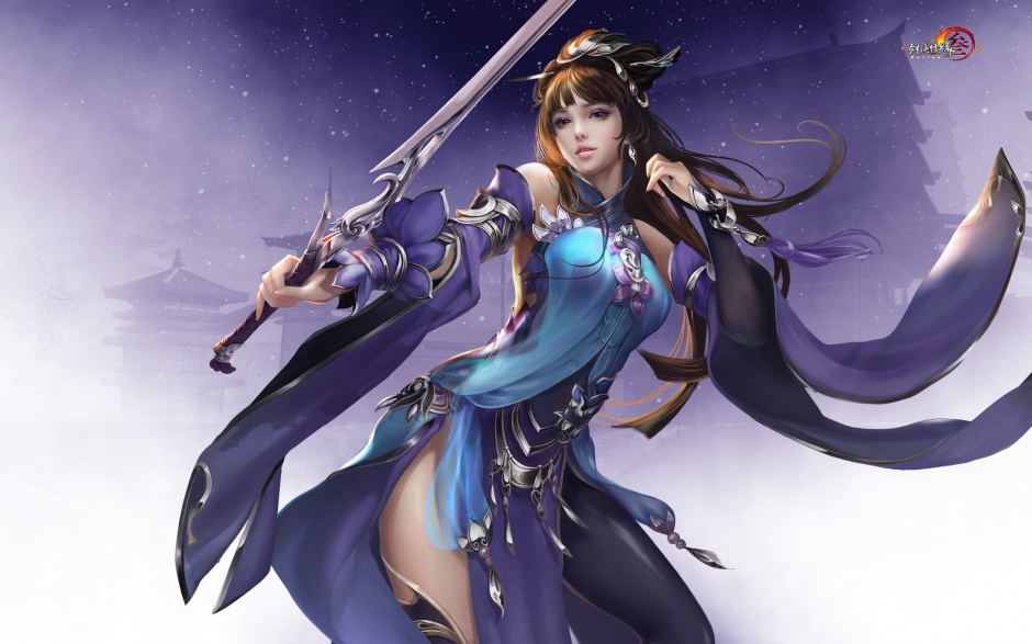 网络游戏剑侠情缘美女原画欣赏