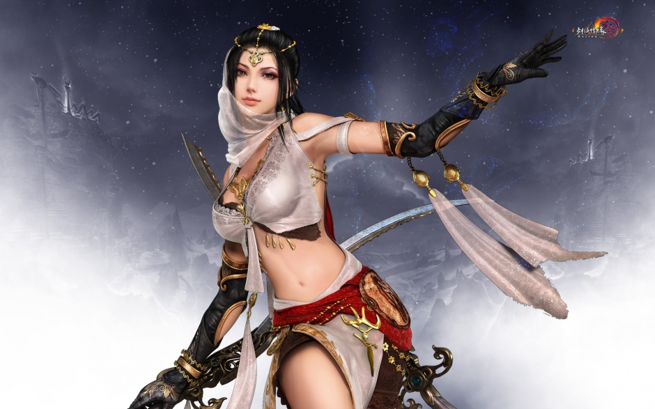 网络游戏剑侠情缘美女原画欣赏