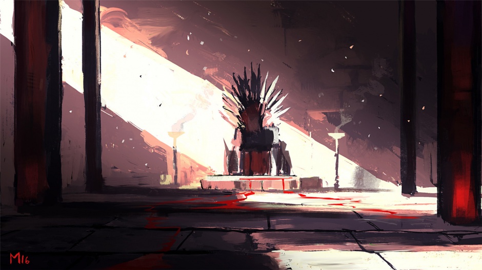 炫酷的游戏场景设计原画