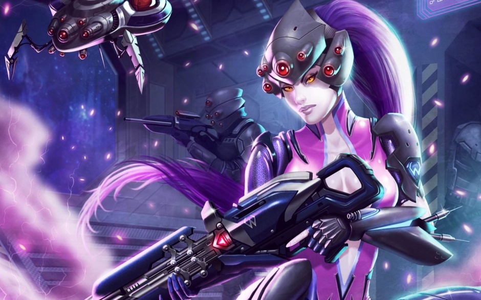 高清网络游戏黑寡妇人物图片