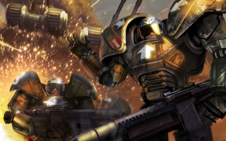 盔甲造型霸气高清游戏壁纸