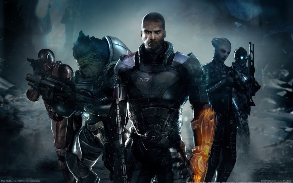 第三人称射击游戏质量效应3壁纸