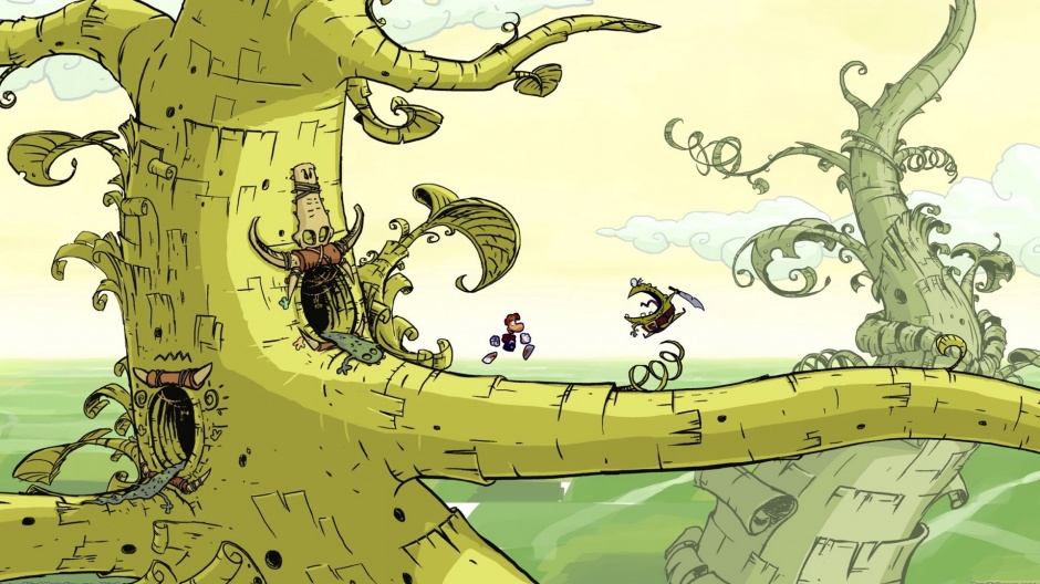 休闲横板过关游戏雷曼壁纸赏析