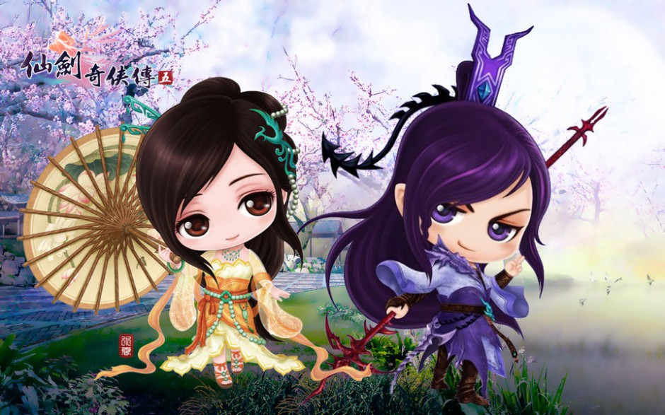 角色扮演单机游戏《仙剑奇侠传五》Q版高清图片