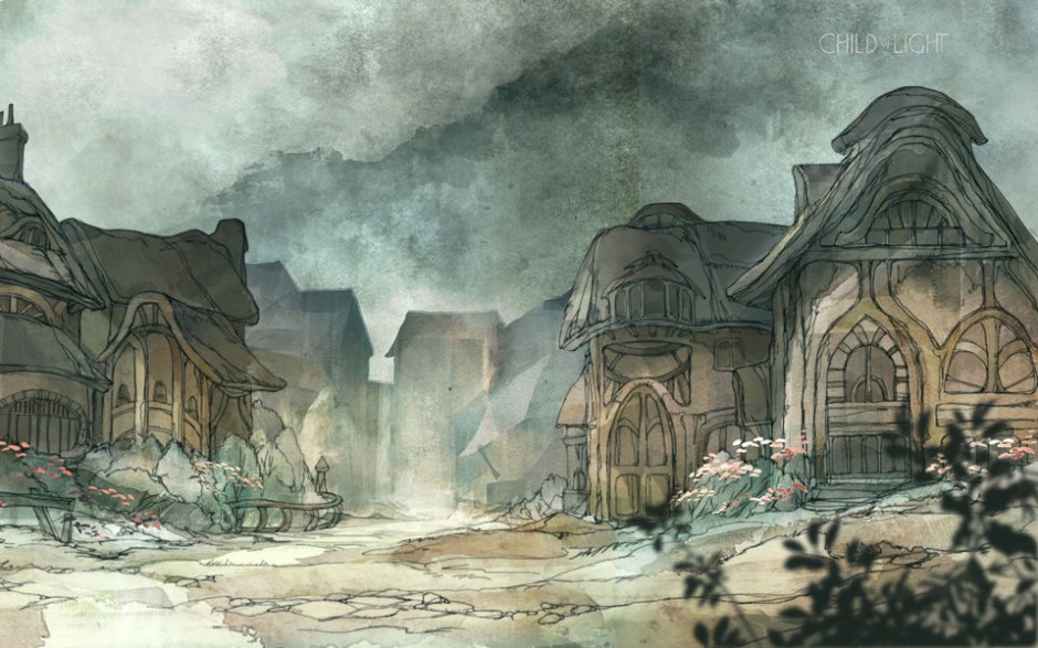 单机游戏光之子水墨风格图片