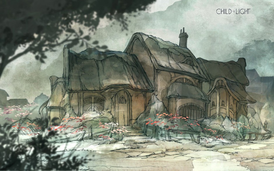 单机游戏光之子水墨风格图片