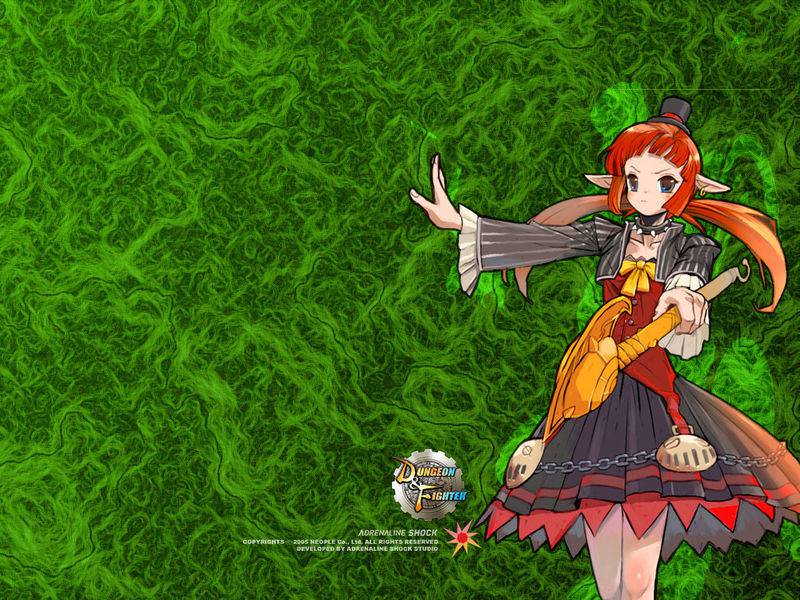 角色扮演2D游戏《地下城与勇士》人物原画