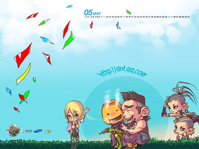 角色扮演2D游戏《地下城与勇士》人物原画