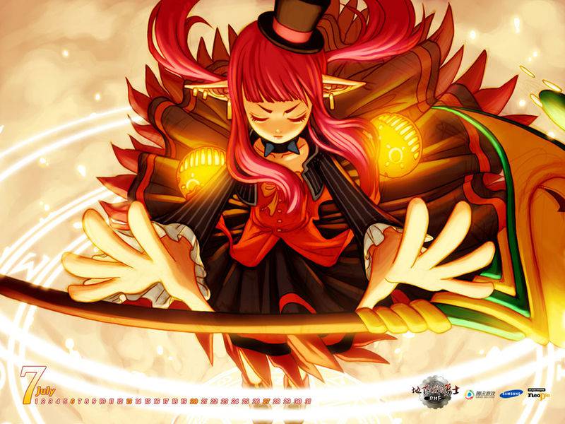 角色扮演2D游戏《地下城与勇士》人物原画