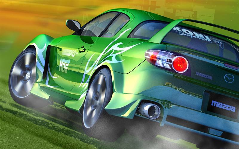 网络游戏中的汽车与美女壁纸