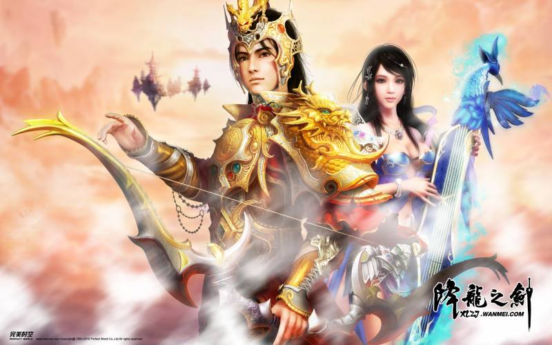 大型多人在线角色扮演游戏《降龙之剑》精美壁纸