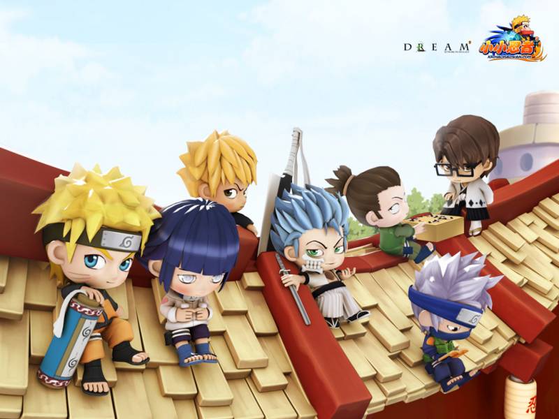 好玩的动漫网页游戏《小小忍者》可爱人物壁纸