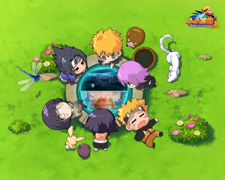 好玩的动漫网页游戏《小小忍者》可爱人物壁纸