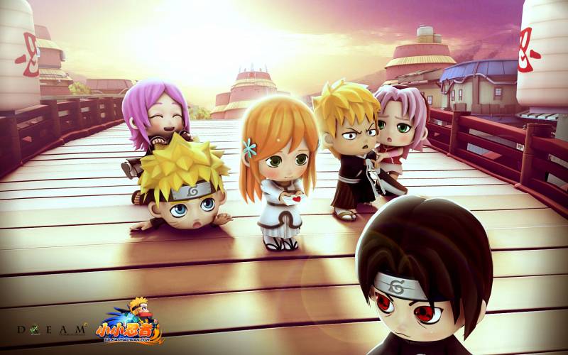 好玩的动漫网页游戏《小小忍者》可爱人物壁纸