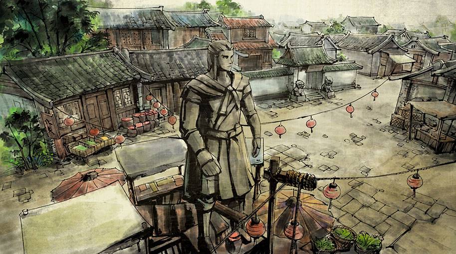 单机游戏侠客风云传精美场景原画图