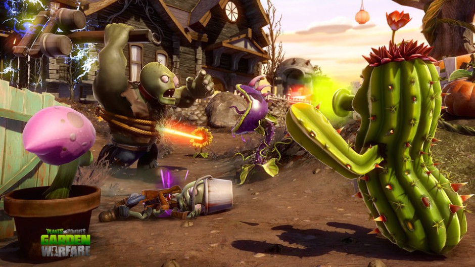 单机生存类游戏《植物大战僵尸：花园战争》原画欣赏