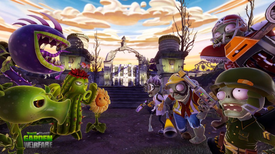 单机生存类游戏《植物大战僵尸：花园战争》原画欣赏