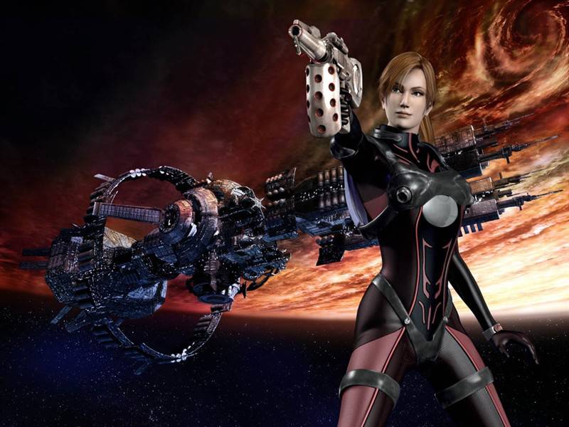 游戏女性人物高清图片素材