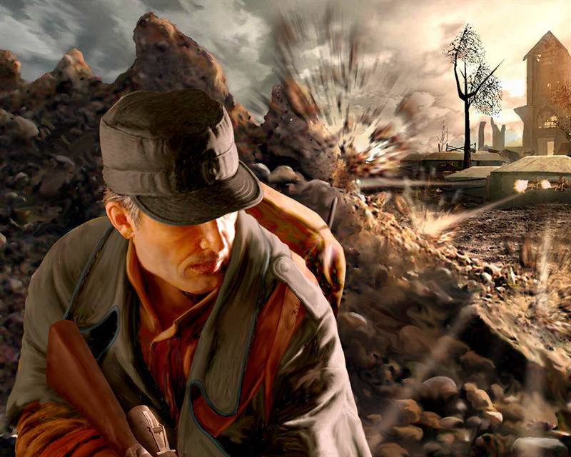 游戏战斗场景原画素材