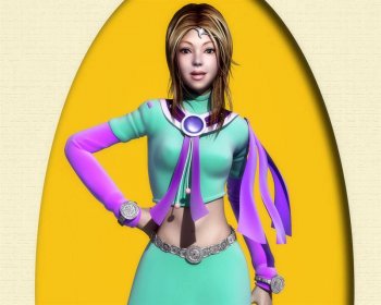 游戏中的女神高清桌面壁纸