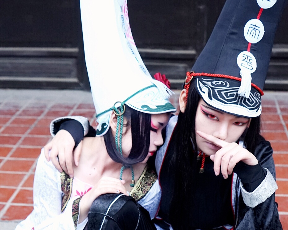 画江湖黑白无常cos图片赏析