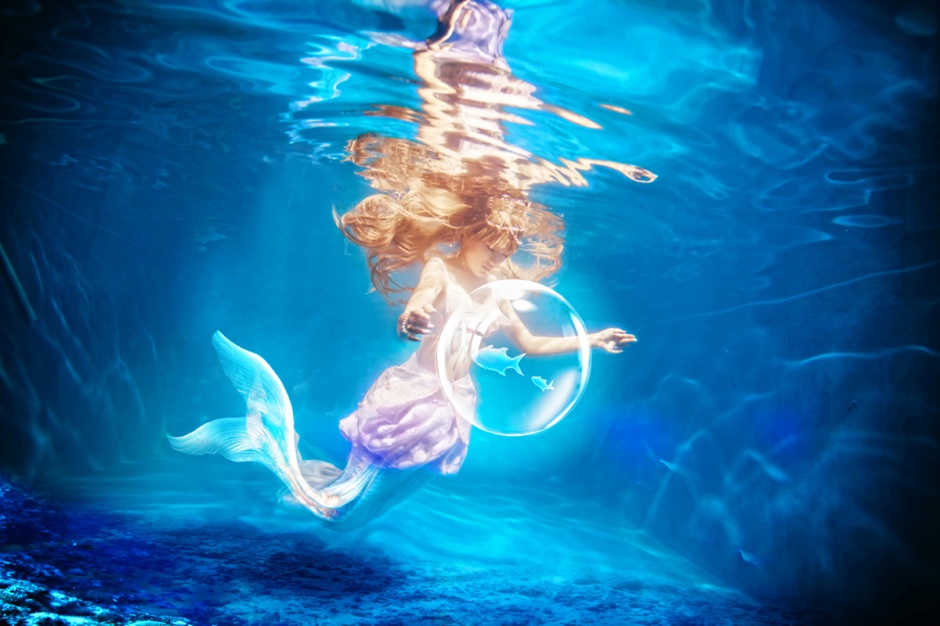 萌妹cosplay美人鱼3D图