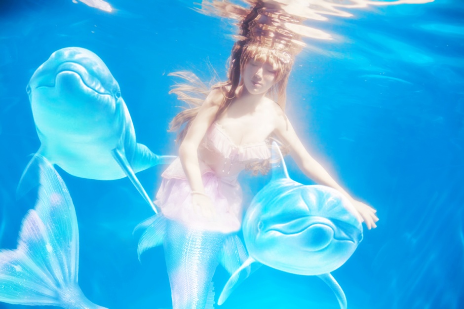 萌妹cosplay美人鱼3D图