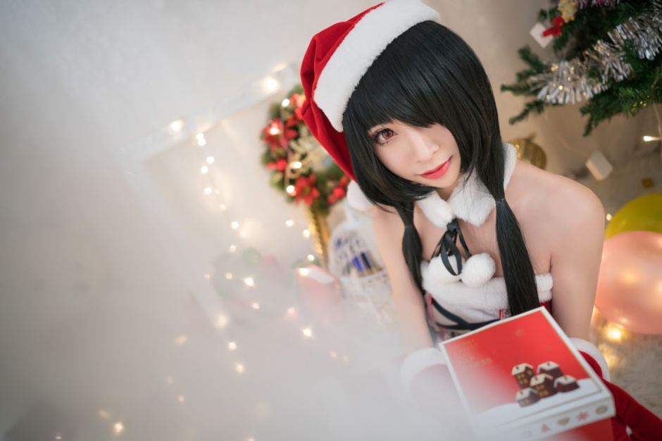 圣诞节时崎狂三cos图片写真