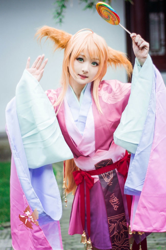 千夜文化葱酱狐妖cos图片赏析