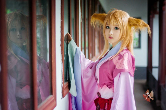 千夜文化葱酱狐妖cos图片赏析