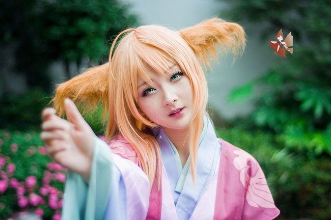 千夜文化葱酱狐妖cos图片赏析