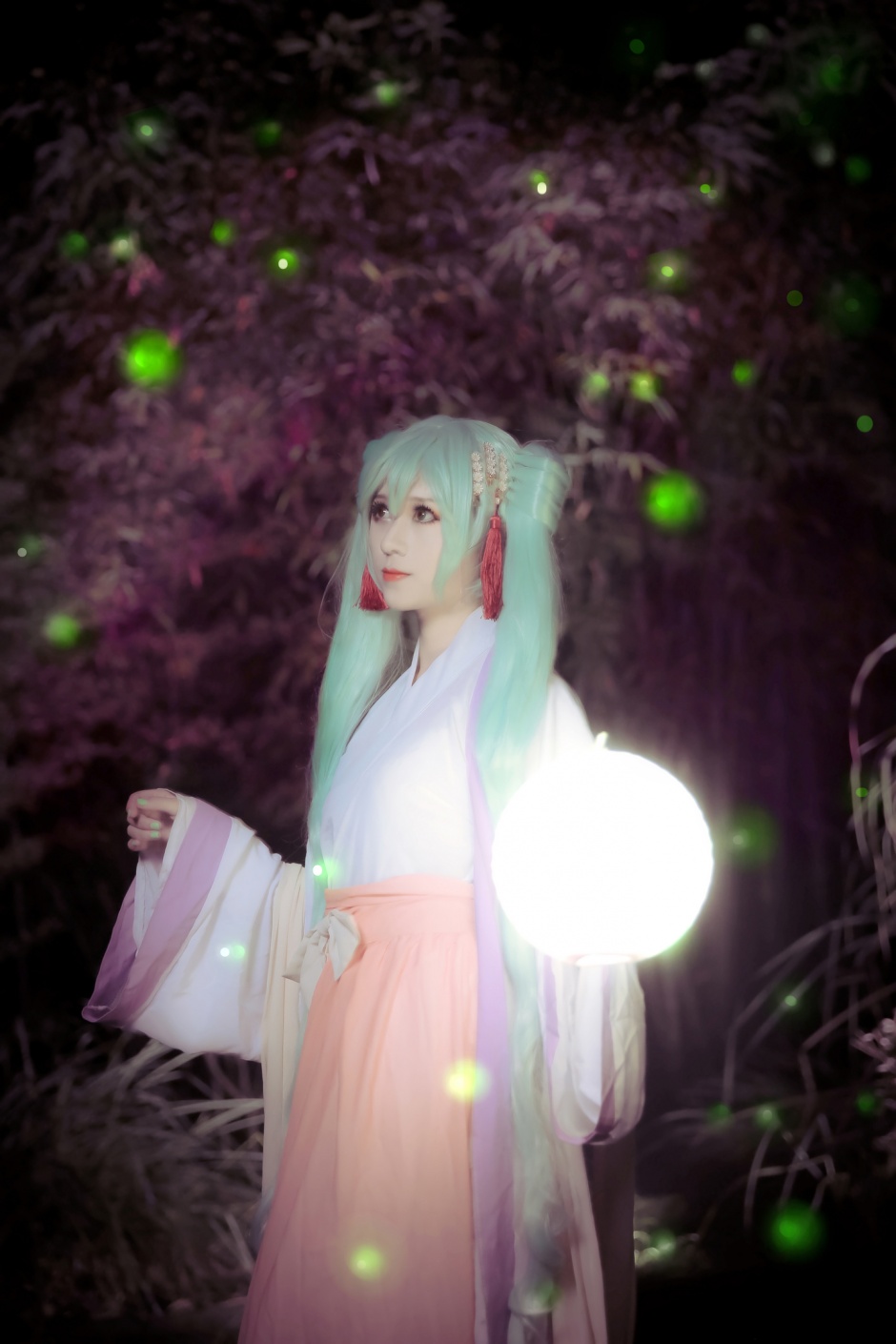 甜美邻家美眉初音未来cos图片